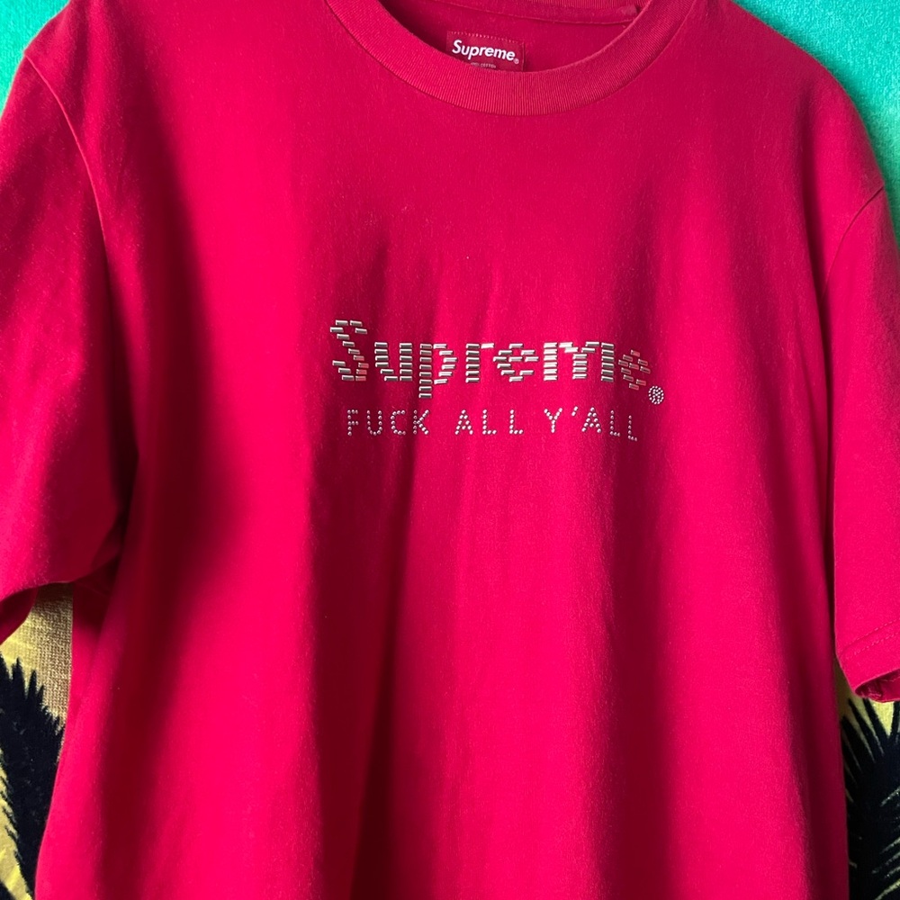 Supreme Vibrant Red Cotton Tee